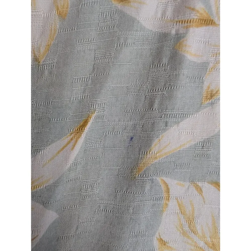 Tommy Bahama Hawaiian Shirt Camp Floral Silk Summer Vacation Green Yellow Size L - Picture 8 of 12